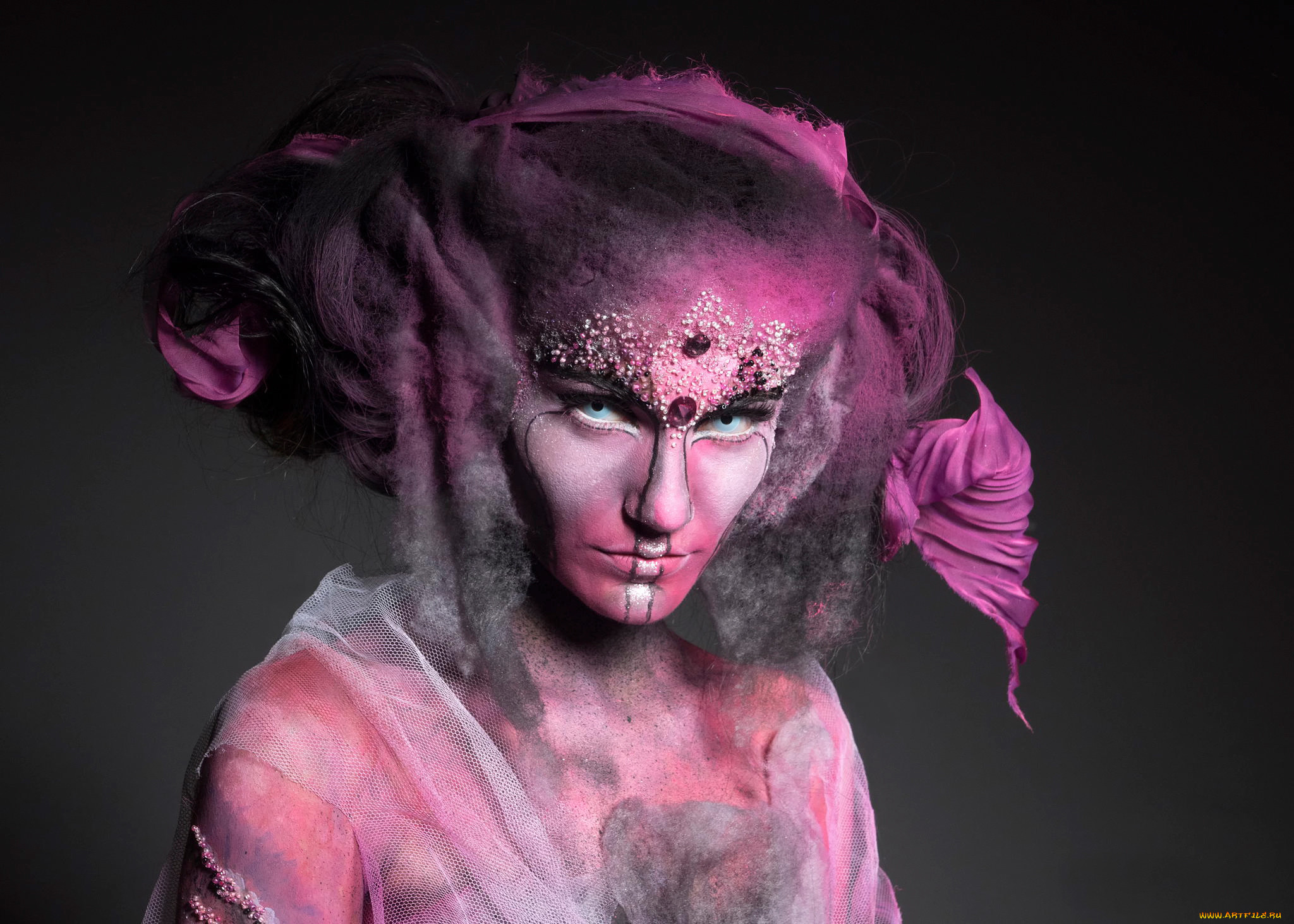 almudena navarro, , pink, smoke, 